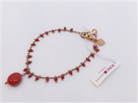 Bracciale Rosso Prezioso Donna in Lega metallica Corallo BR4 - BR4